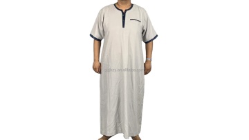 Islamic Clothing men wear thobe thawb Moroccan Style Robe Muslim dress Cotton Wholesale IKAF thobe islamic jubba1