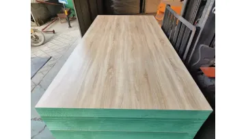 1220*2440mm Cabinet Wood Faced UV Raw Laminated Melamine Slot Slotted Waterproof Moisture Resistant Glossy Fiberboard Plain Melamine MDF1