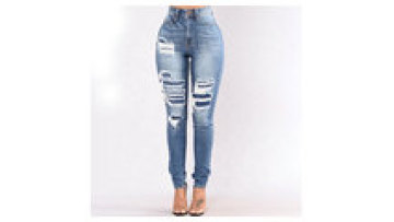 Ladies Trousers Designs Women Cut Out Tall Stretch Jeans Clothes 20221