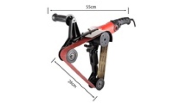 110V Industrial/DIY Multifunctional Polisher Stainless Steel Tube Grinding Wire Drawing Polishing Rust Removal Sand Belt Machine1