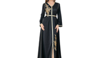 Best-selling  Arabian Dubai Asia Costume Oem  Embroidered Kimono Abaya1