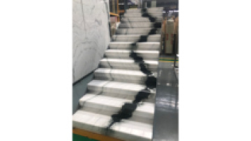 White Marble Stairs with Panda Design for Indoor Decoration1