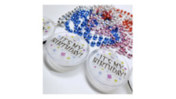 Multicolor Led Brooch Jewelry Logo Custom Acrylic Color Changing Led Light Brooch Name Badge Pin for Birthday Party1