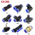 Pneumatic Fitting Tube Connector Fittings Air Quick Water Pipe Push In Hose Quick Couping 4mm 6mm 8mm 10mm 12mm PU PY PK