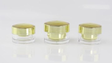 Straight round cream bottle with diamond cover