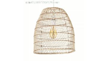 Pendant Bleached Natural Rattan