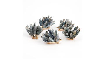 kyanite Cluster Hedgehog Ornaments Figurines 