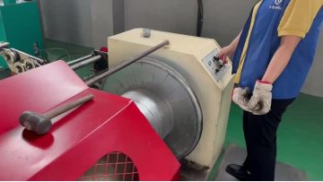 Winding of flux-cored welding wire
