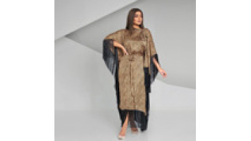 2024 Latest Style EID Turkey Dubai Dress Modest Elegant Luxury Leopard Print Women Muslim Dress Abaya1