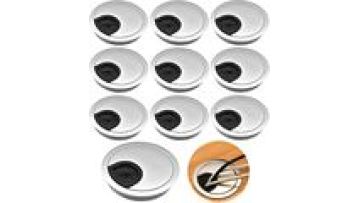 Desk Wire Hole Cover for 35/50/60/80mm - Computer Tidy Grommet Table Cable Outlet Port1