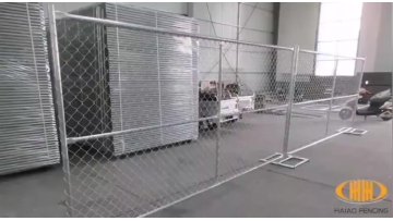 6'x12' hot dipped galvanized construction chain link temporary fence panel1
