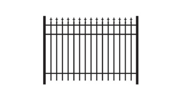 Factory  Outlet Wrought Iron Fence Hot Dipped Galvanized And Powder Coating Fence1