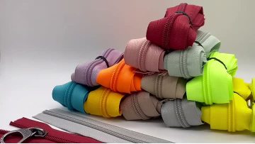 Custom-made nylon zippers