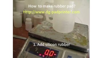 Making rubber pad