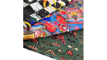 Silk Cheap Wedding Decoration Printed Polyester Chiffon Elastic Satin Flower Print Silk Charmeuse Challis Fabric For Dress1