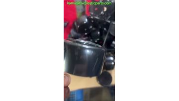 Black injection molding top cover parts