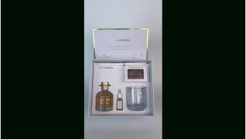 2021 New Design Luxury Reed Diffuser Private Label Crystal Diffuser Set Holiday Christmas Gift Set1