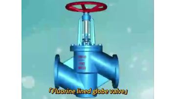 Fluorine lined globe valve