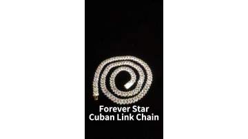 Fine Jewelry Hip Hop Mens Gold Plated Bling 925 Sterling Silver CZ Stone Diamond Miami Cuban Link Chain Necklace1