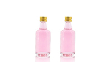 Clear Mini Small 50ml Liquor Alcohol Glass Wine Bottle with Screw Cap1