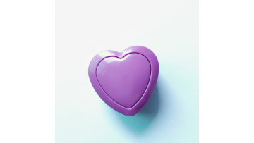 Purple Heartbeat Box Plush Toy Realistic Doll Beating Box Heartbeat Simulator