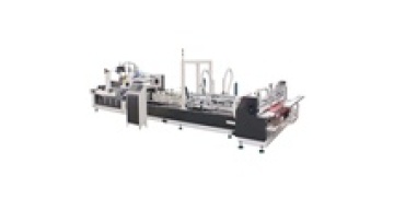 CH-QZD-2800 automatic gluer stitcher all-in-one machine for corrugated carton box making with stacker counter machine1