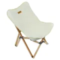 Folding Chair Portable Ultra-Light Beech Wood Backrest Fishing Chair Folding Stool