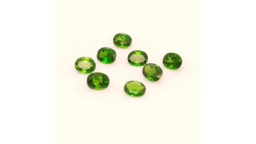 factory Large stock oval round pear natural chrome diopside loose gemstones1