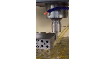 Real shot of injection molding process using injection moulds