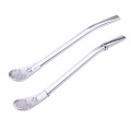Best seller 1pcs Drinking Straw Stainless Steel Yerba Mate Straw Gourd Bombilla Spoons Reusable Metal Pro Tools Bar Accessories