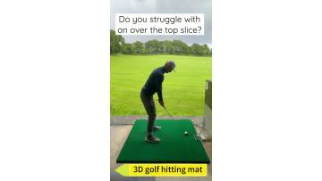 3D golf htting mat