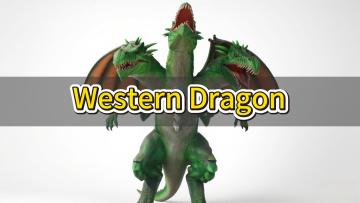 Three-Headed Dragon Western Dragon