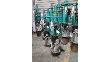 Pipe connected pneumatic upward expansion discharge valve