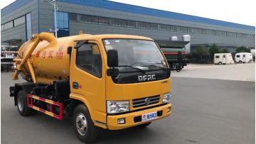 Dongfeng 4cbm sewage suction truck video