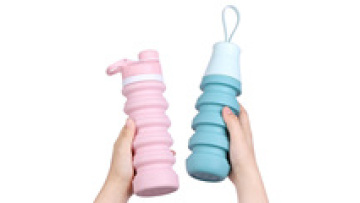 Foldable Silicone Sports Drink Water Bottle Custom Logo Designed Grm Botella De Agua Collapsible Water Bottle1