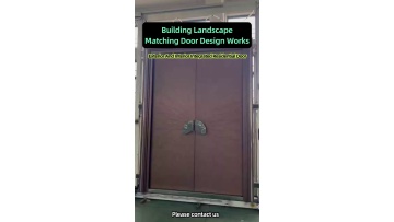 Custom‑color‑coating cast‑aluminum gate options matching villa facade exterior‑wall tones