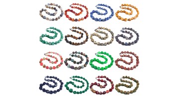 Tumbled Stone Beads Nceklce-SN1745S