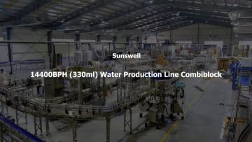 Sunswell 14400BPH (330ml) Water Production Line Combiblock 延长版 540P