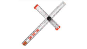 Wholesale Aluminium Alloy Movable Combination Angle Ruler 90 /45 Degrees High Precision Woodworking T Ruler1