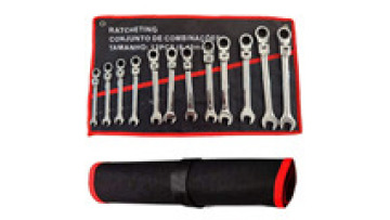 Hand Tools 12pcs Chrome Vanadium Steel Scratch Head Ratchet Sets Combination End Wrench Kit Box Packing OEM Customizable Metric1