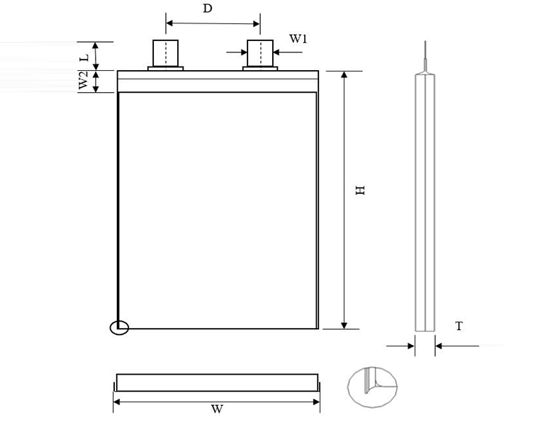 LMO lithium ion pouch Cell
