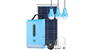 Solar Energy System 3 Lamps Bulb Outdoor Solar Panel Charge Lighting System Power Storage Solar Light Kits1