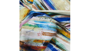 custom printed sequins fabric poly span customised fabric printing blue sequin fabric for dress1