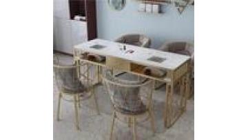 New models Modern style wholesale Free sample wireless charge marble furniture Beauty salon Manicure Nail table1