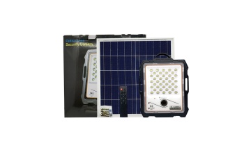 Solar CCTV camera led flood light