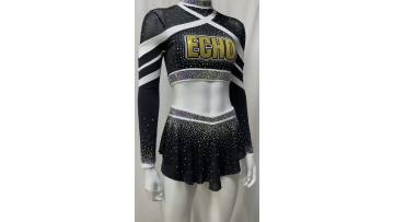 Girls crop top cheer uniforms