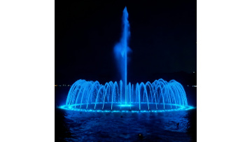 Outdoor lake music fountain
