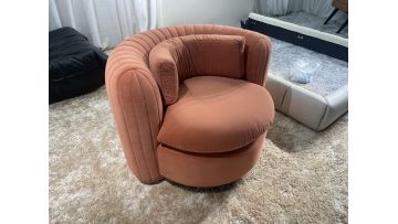 Orange Round Sofa
