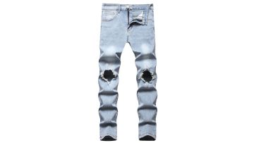 New Slim Fit Trend Casual Big Ripped plus size Men's Jeans Pant1