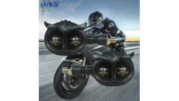 Owl Mini Turn Signal Motorcycle Dynamic Sequential Indicator Light Double Color Running 12v Universal Led Amber Motorcycle1